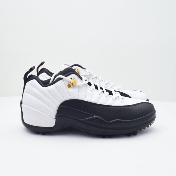 NIKE AIR JORDAN 12 LOW TAXI GOLF Size 7.5 White/Black DH4120-100